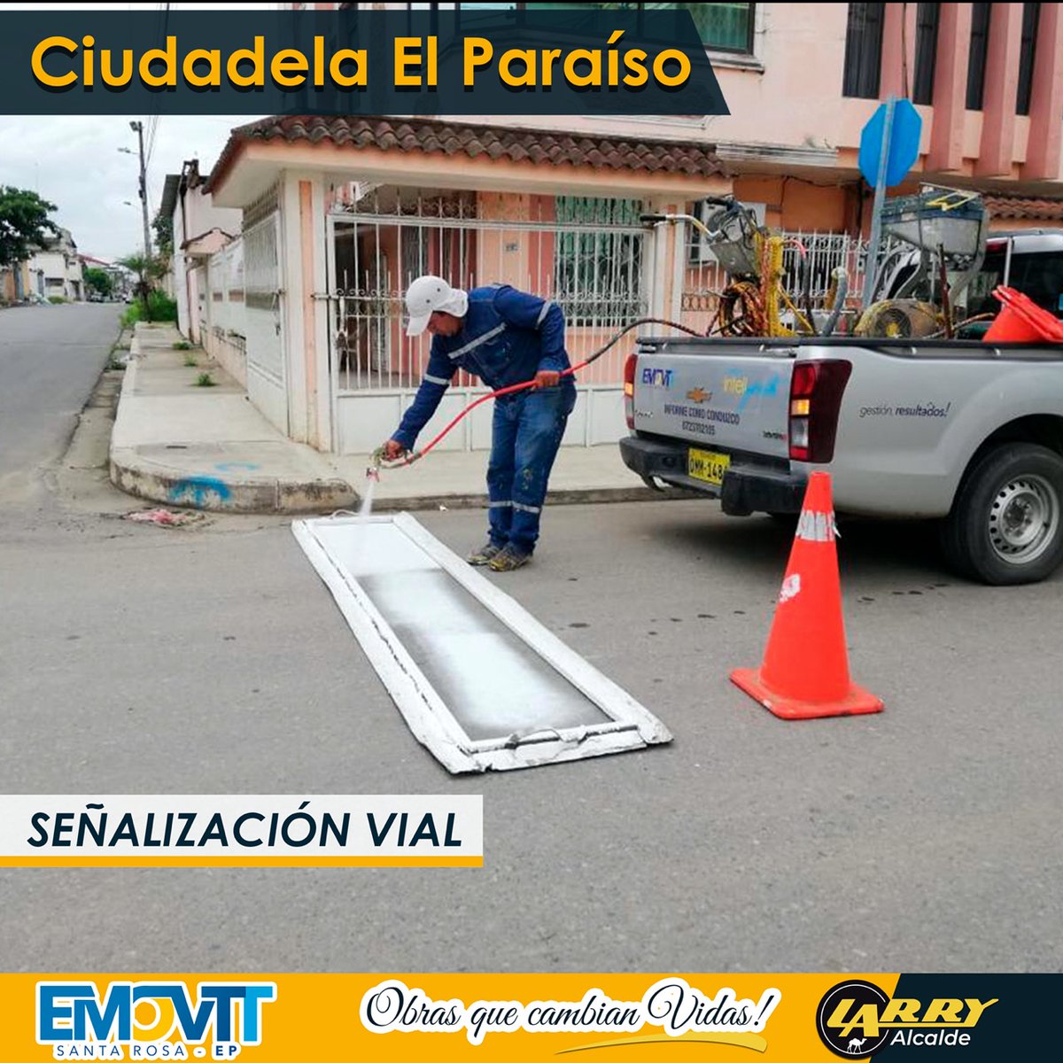Larry_vite's tweet photo. #ElParaiso #Señalizaciòn 🚦🛑 #Emotvv.
-
Seguimos señalizando vertical y hiñorizontalmebte las calles de la ciudad , para una mejor seguridad vial para peatones y vehículos
-
Evite accidente y respeta las señales de tránsito.
-
Administración19-23.
Camellando siempre.
- https://t.co/xpSYN7qQBH