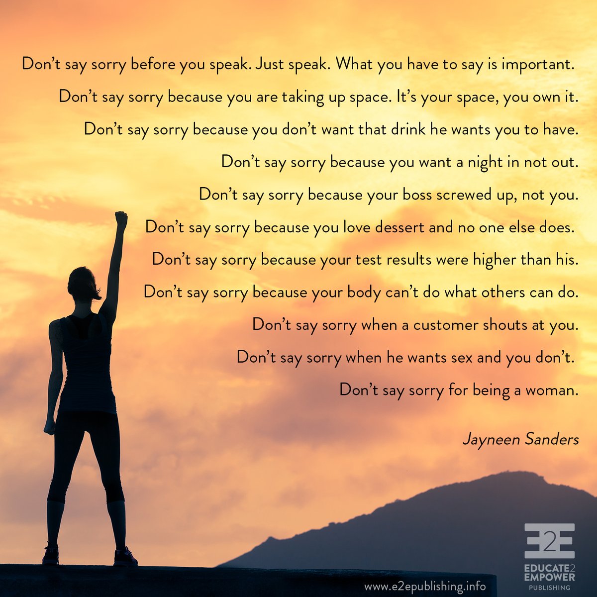 CELEBRATING #InternationalWomensDay ! May all girls and women have opportunity to be whoever/whatever they want to be, without restriction from predetermined stereotypes!

FREE resources to help promote Gender Equality: e2epublishing.info/free-resources…

#educate2empower #equality #quotes