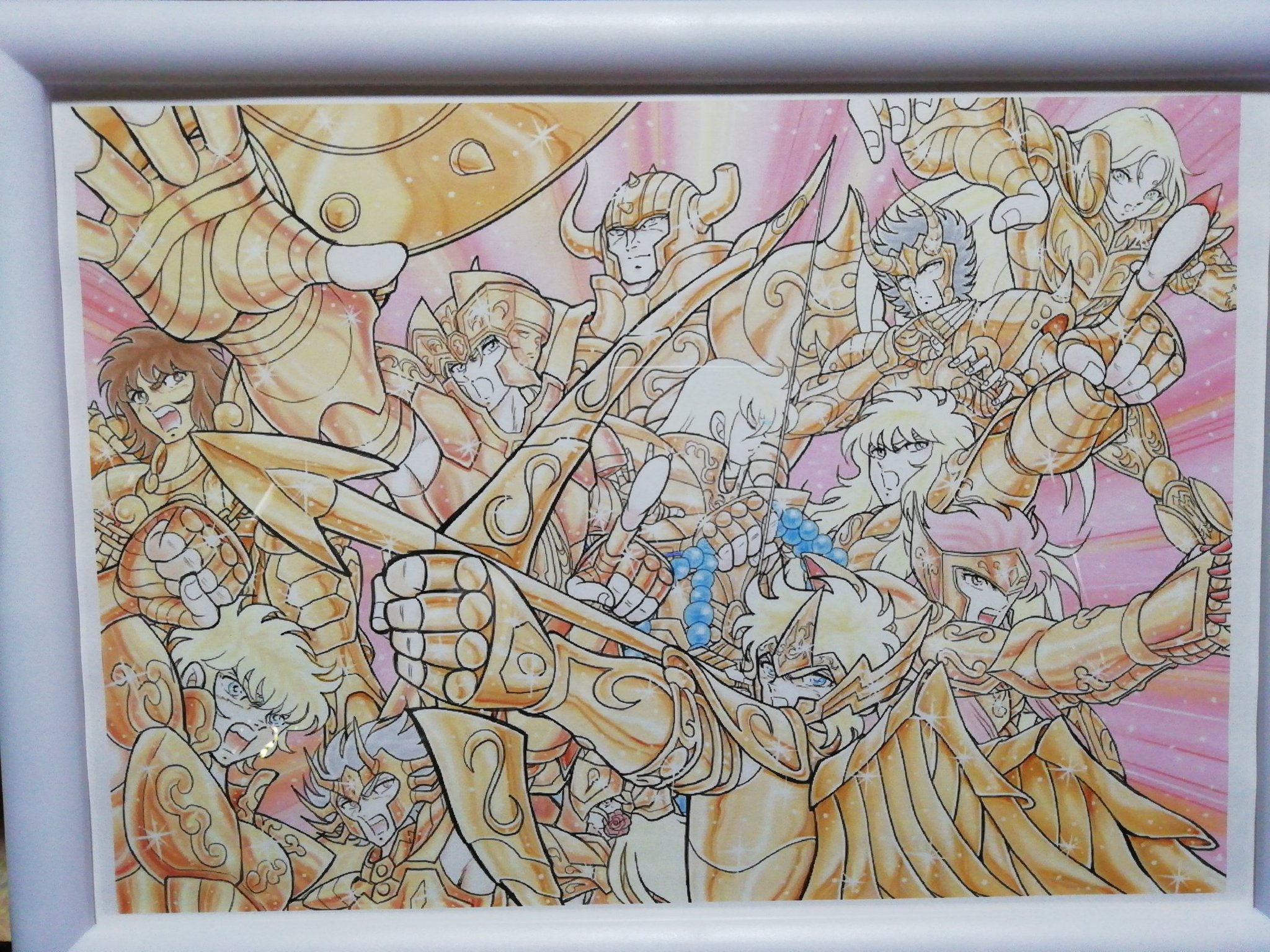 神シュラで神エクスカリバー はるおとん様のイラスト額にいれて飾ろうかと思います 神シュラで神エクスカリバー はるおとん様のイラスト額にいれて飾ろうかと思います