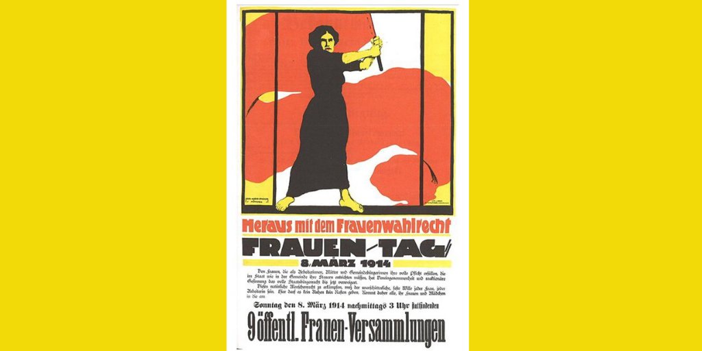 Happy Women’s Day! On 8 March 1914 German women demanded votes for women. This poster was banned by the German Empire. Today most of us get to vote &amp; we certainly live with choice. How does choice enable you to live a more empowered life? #IWD2020 #internationalwomensday2020