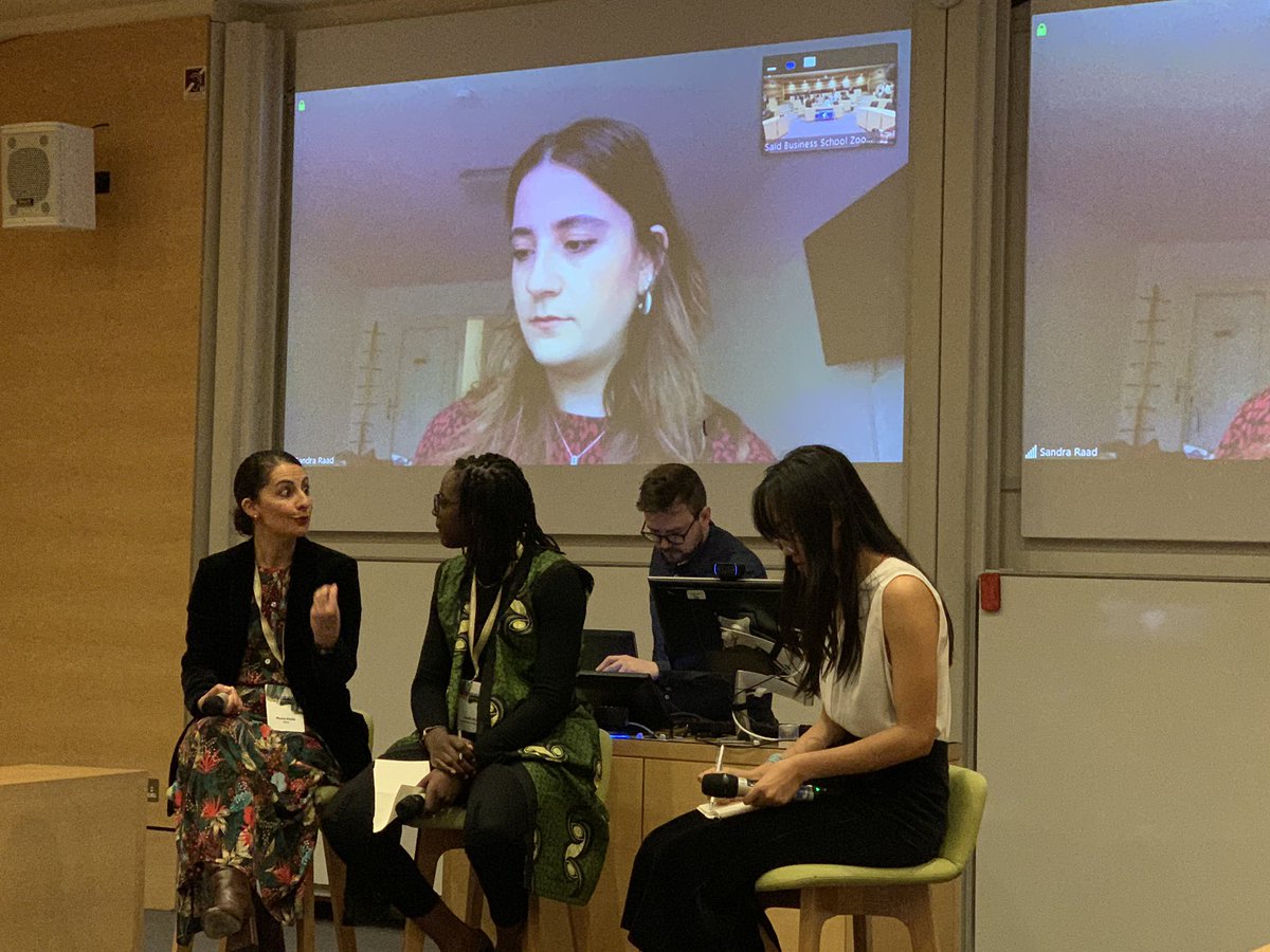 MiraKassouf's tweet photo. Another session was on a topic too close to my heart, my home #Lebanon:’Refugee Entrepreneurship’ debates by @myrnatalla @MissRaad & Joelle Hangi, all working on the ground with refugees to address their needs & harness their talents. Food for thought & possibilities #OSEF2020 https://t.co/0mjokXjNAu