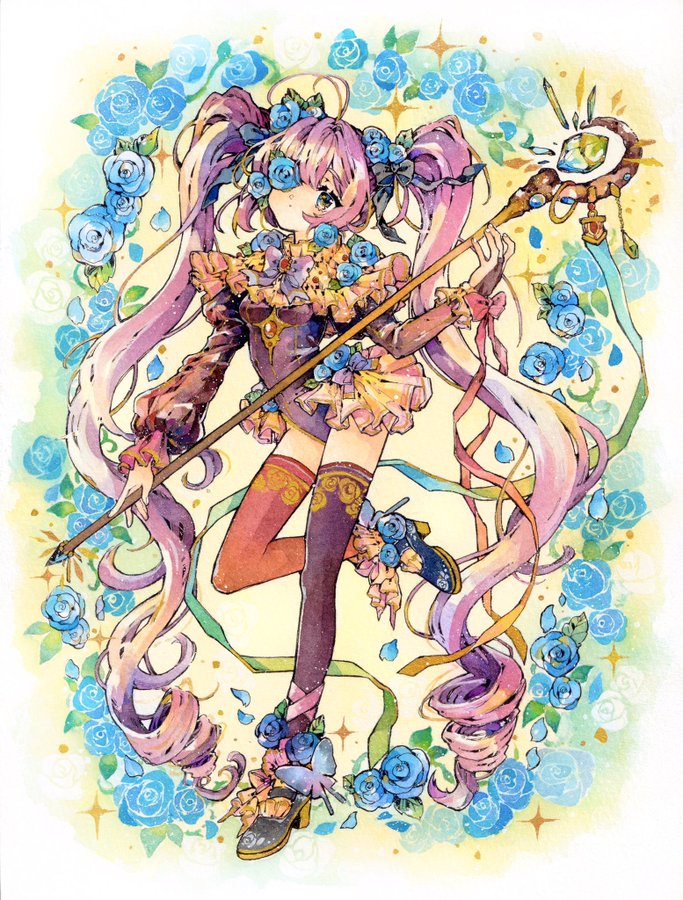 水彩で描くイラストは奥深い