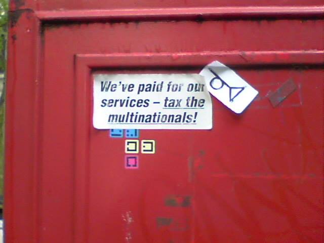 Dystopia2009's tweet photo. Stickers on red phonebox in Holborn, London. #stickers https://t.co/RkC5gmQddJ