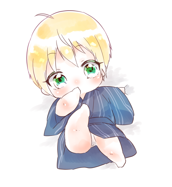 「生まれたての付喪神を赤子にしてしまうので小田原国広くんはこのくらいのつもりで描き」|麗亜のイラスト