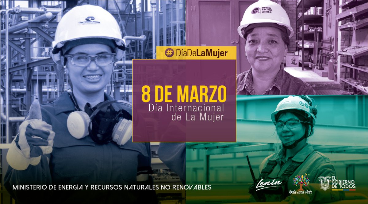 En el #DiaInternacionalDeLaMujer, mi reconocimiento a la mujeres, por su entrega y trabajo diario, en los sectores eléctrico, hidrocarburífero y minero. Su aporte es fundamental para fortalecer al sector y lograr equidad. #MujerEnLaEnergía