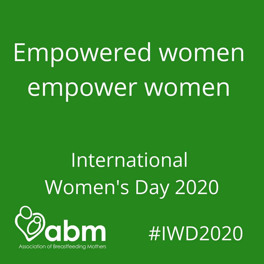 AssocBfMothers's tweet photo. This is how the world of breastfeeding support works. "Empowered women empower women" to achieve their breastfeeding goals. 

International Women's Day 2020 #IWD2020 https://t.co/0NJTmmmfid
