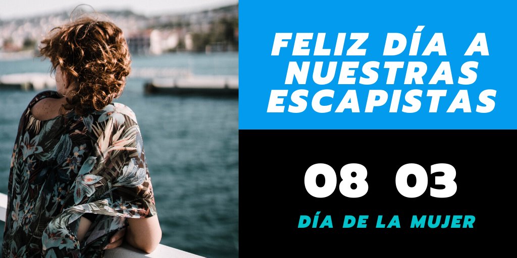 EurekaLEG's tweet photo. Feliz día a nuestras escapistas 🙋🌼
.
.
#saladeescape #juegodeescape #eurekaleg #escaperoom #escapegame #diadelamujer https://t.co/zWdgwpobyQ