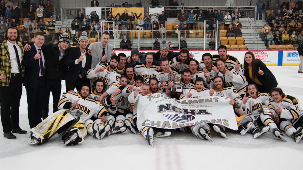 ACbulldoghockey's tweet photo. 300 program wins... Another Championship... Congrats, men! https://t.co/0vySn3mhzv