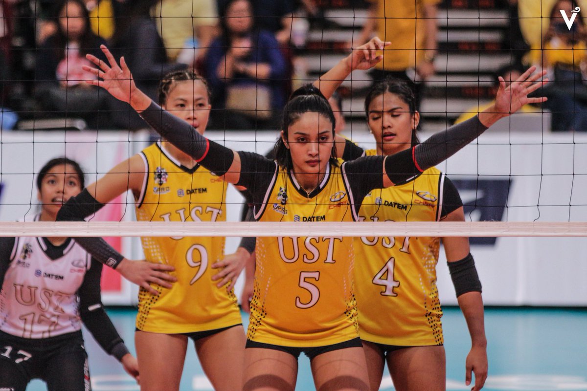 VSportsUST's tweet photo. IN PHOTOS: Golden Tigresses sweep FEU for first UAAP win https://t.co/nEaI179Ol6 https://t.co/48lNFMkhKD