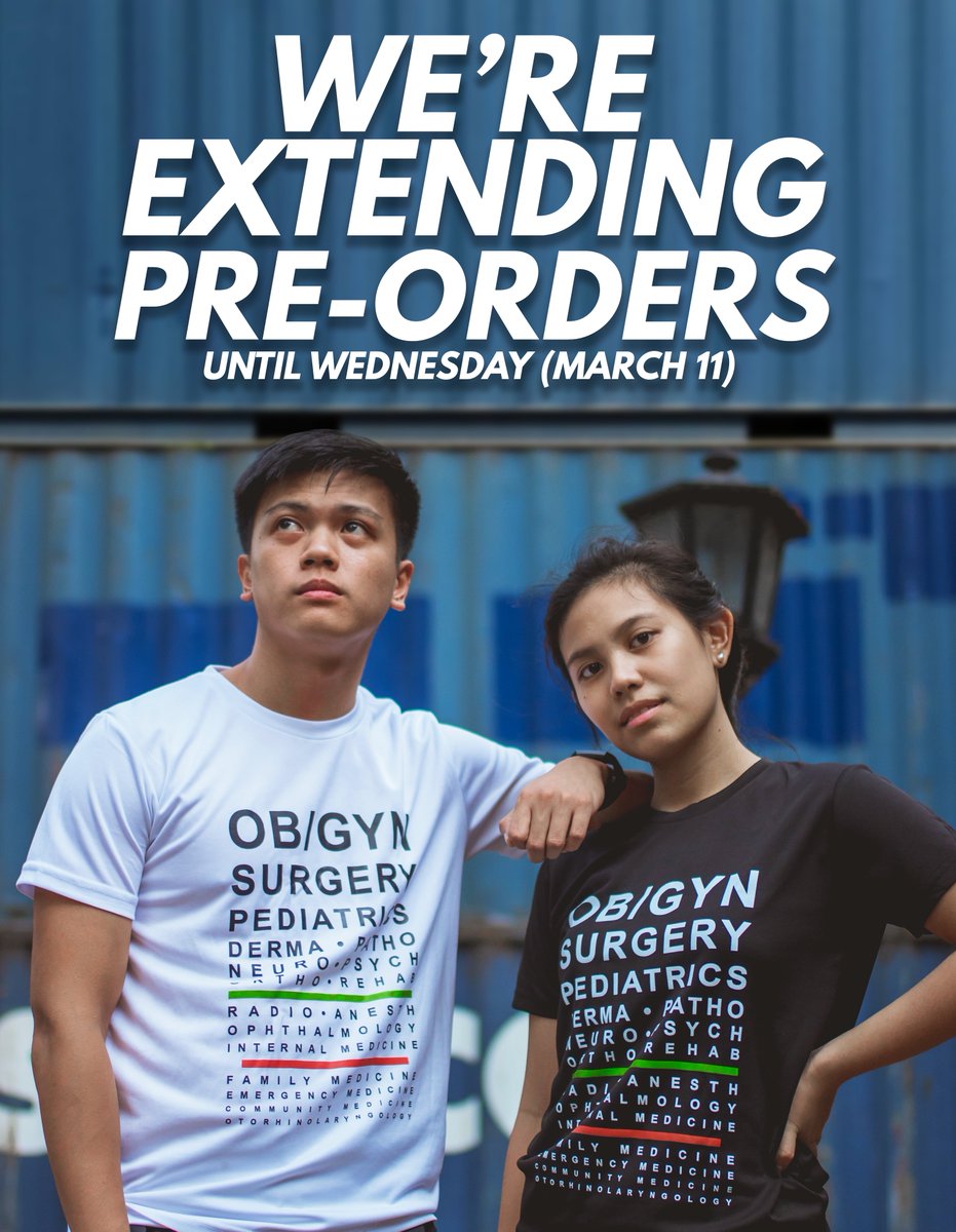 MapulonUPCM2023's tweet image. Good news, everyone! Pre-order period has been extended. Order now for only Php 250! 😀

Order here: bit.ly/MedSpecialties…