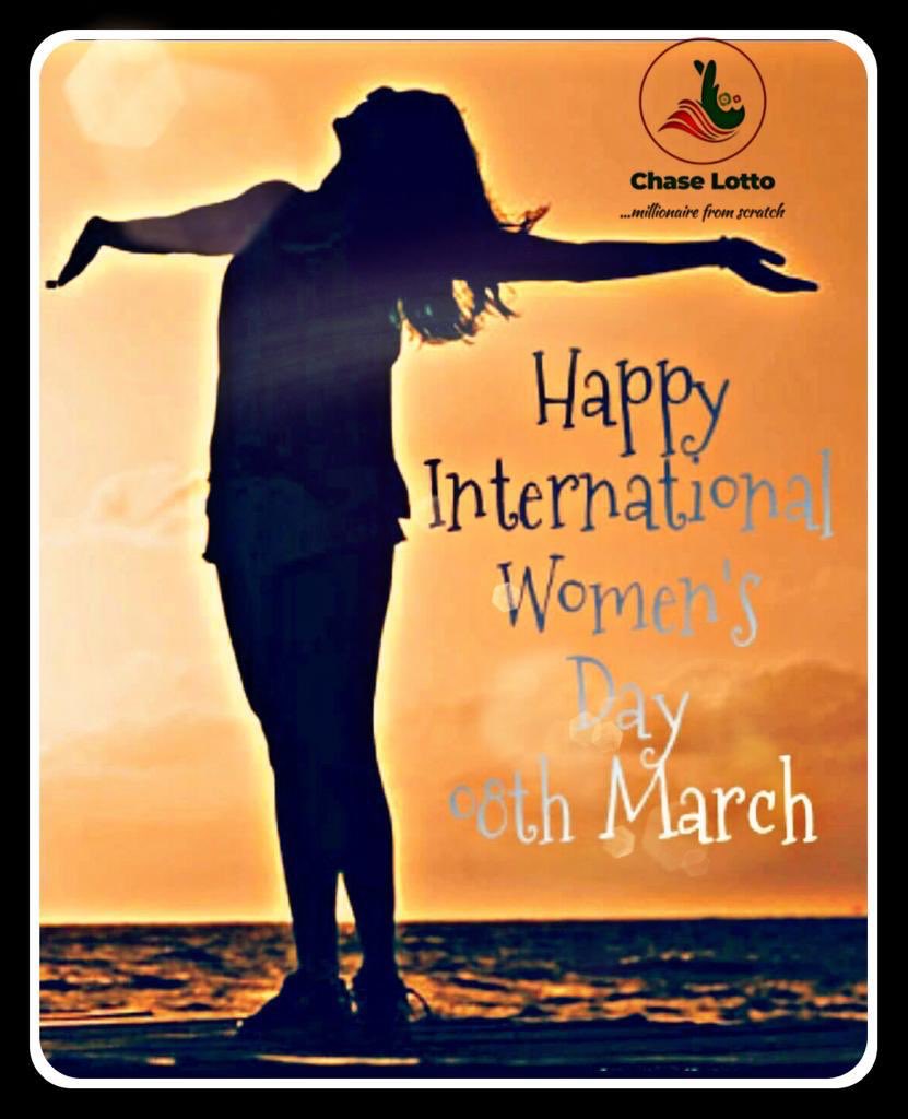 chase_lotto's tweet photo. Here’s to strong women: May we know them. May we be them. May we raise them.👸👸👸.... A charming woman doesn’t follow the crowd,she is herself.
Happy international women’s day.
#chaselotto
#chaselottery
#wechasetogether
#millionairefromscratch https://t.co/cXeLzCWRU9