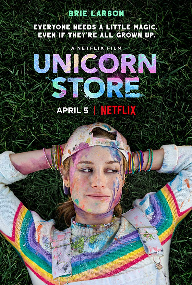  #UnicornStore (2019) a really goodand very heartwarming,feel-good and whimsical movie that shows Brie has a talent in directing,the cast is amazing and they go all the way.The cinematography is really good but it does drag a bit and that hold it back a little.But still enjoyable.