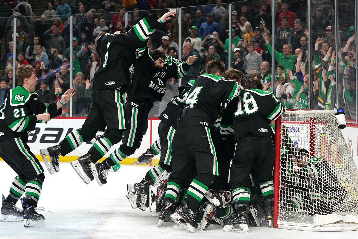 STXhockey's tweet photo. CONGRATULATIONS to #TeamSTX school Hill-Murray on winning the Minnesota AA High School Hockey championship!! #PlayHuge 🏆 https://t.co/x2UksJNjZs