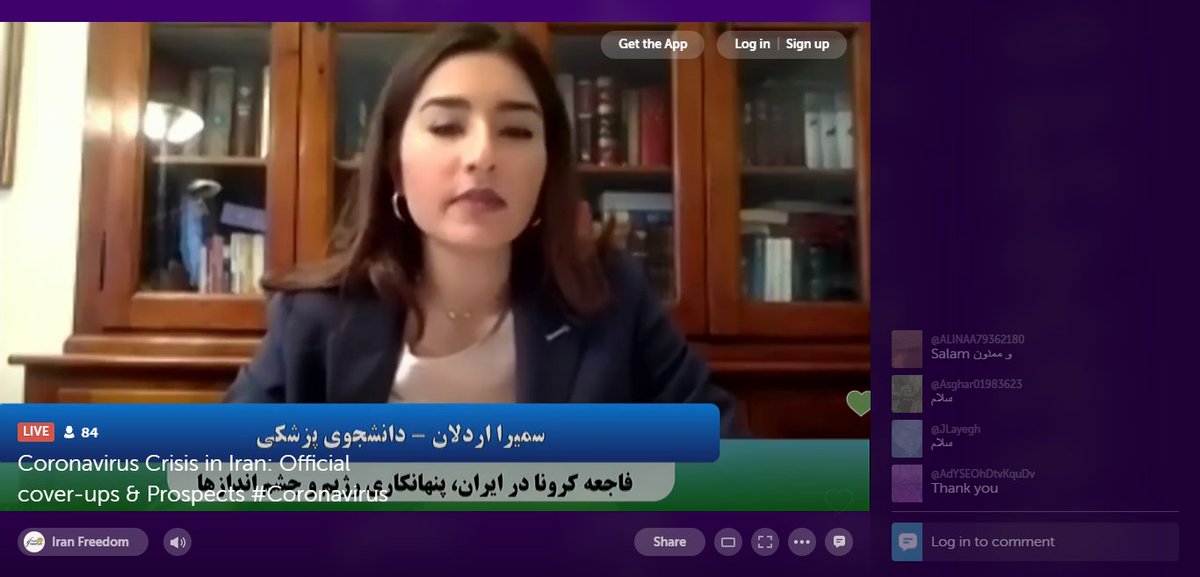 Samira Ardalani, I will be leading the conference
2000 have lost their lives to #Coronavirus in Iran
We'll be discussing the reasons to the widespread of #COVID19