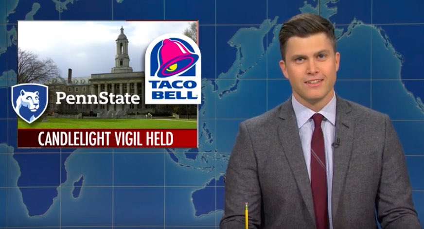 Clay_Steadman's tweet photo. @OnwardState with all the free publicity @BarstoolPSU gave @tacobell will they be able to reopen? https://t.co/LnXpUhbC33