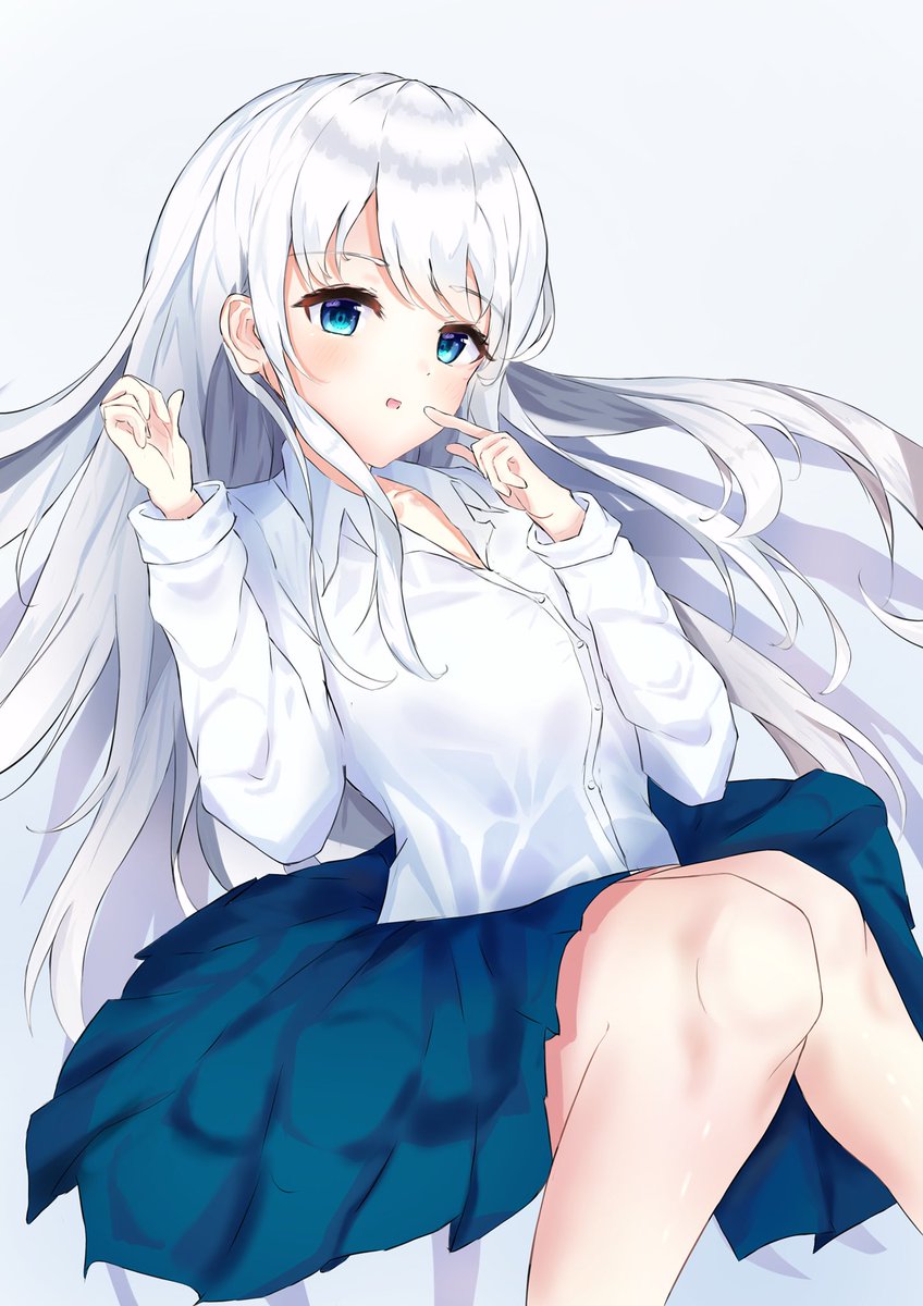 銀髪の女の子描きました

#オリジナル
#イラスト 