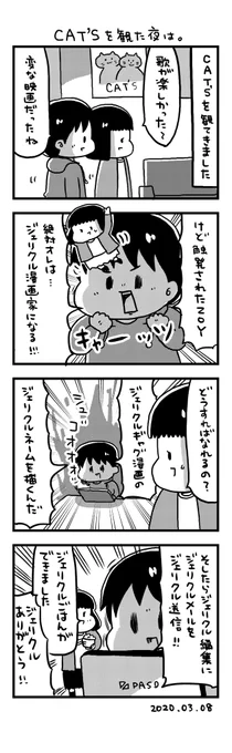 日記漫画「CAT'Sを観た夜は。」 