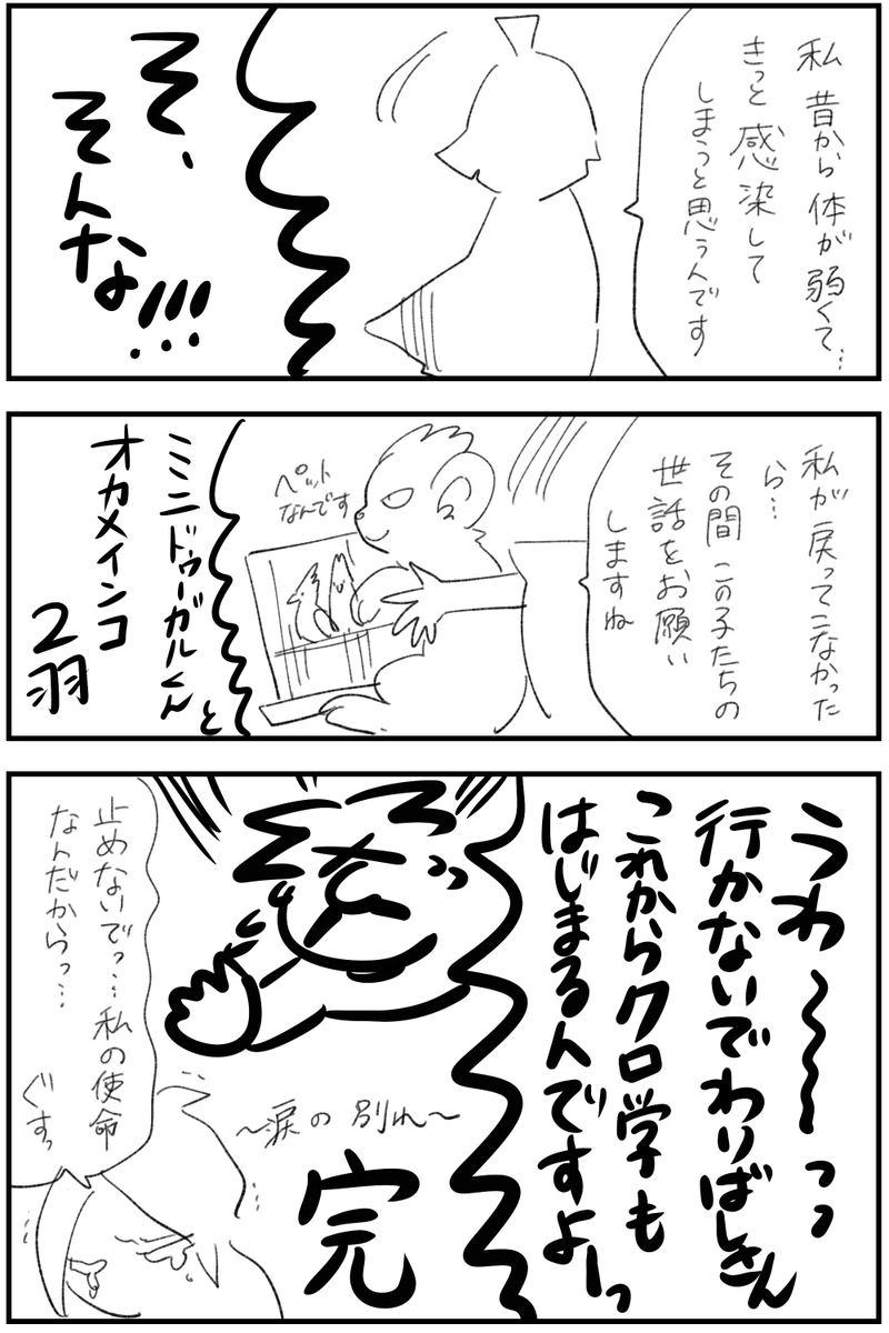 夢の中でわりばしさんとオフ会したけど涙の別れになった話描いた 