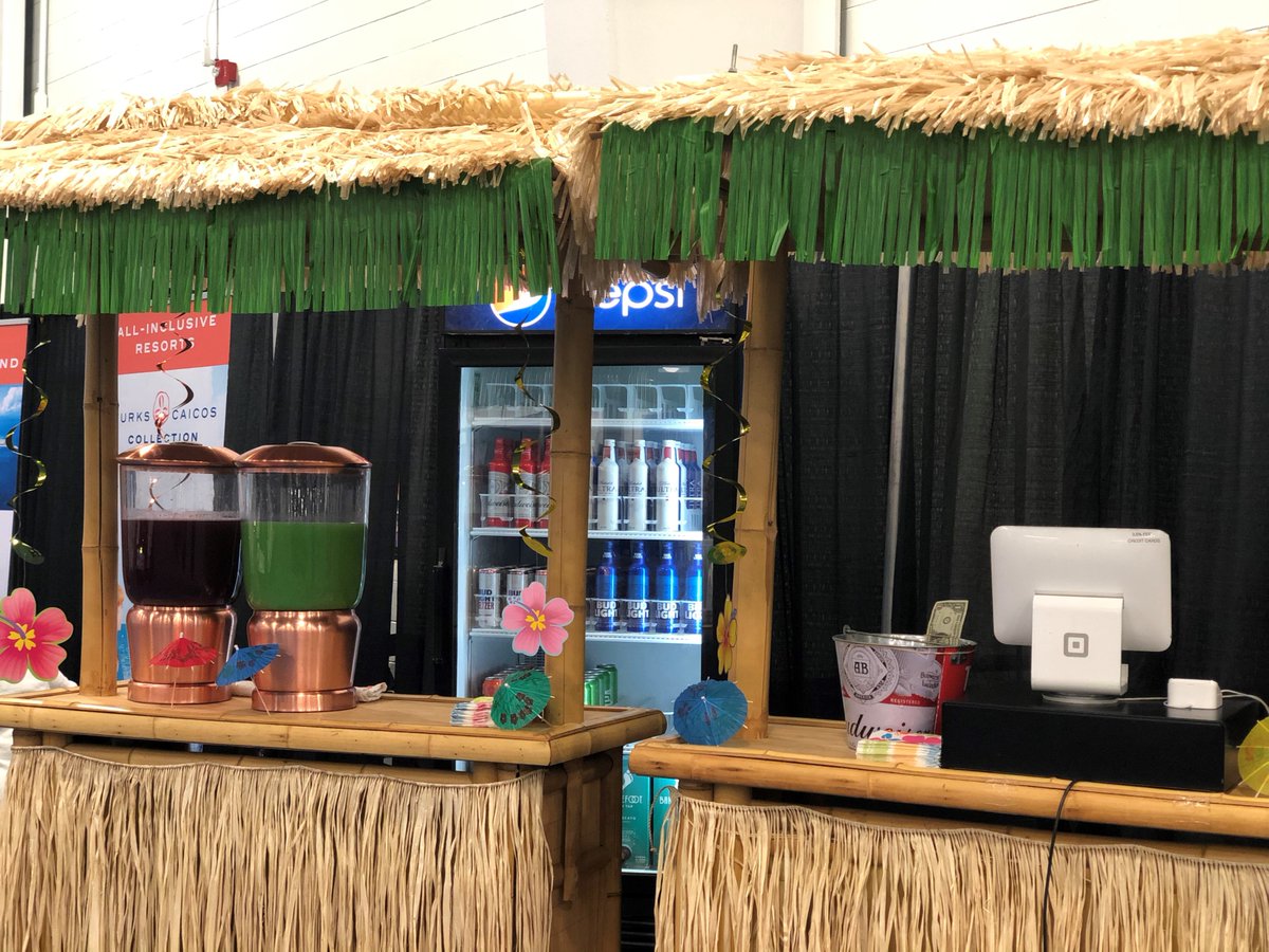 CbyCox's tweet photo. Our Tiki Bar has us dreaming of being on the beach right about now! #summer #drinks https://t.co/xrRud2PQI8