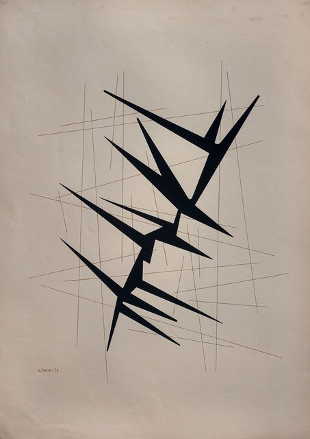 A este tipo de obra se le llamó Arte Concreto, es el brazo del mismo movimiento proviniente de Europa en los 1930s con representantes en México y Uruguay, siendo Freire la representante femenina por excelencia.Aparte de la obra “Concreta” Freire hizo geometría algo más lírica.