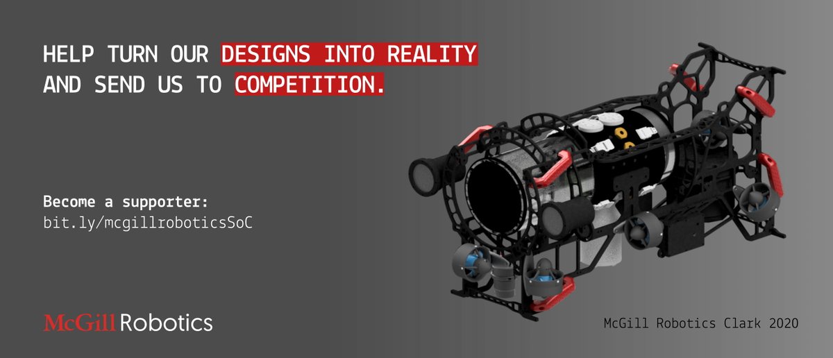 We have officially launched our crowdfunding campaign! We need your help to bring these new designs to life, and to get to competition. Please support the campaign today!
bit.ly/mcgillrobotics…