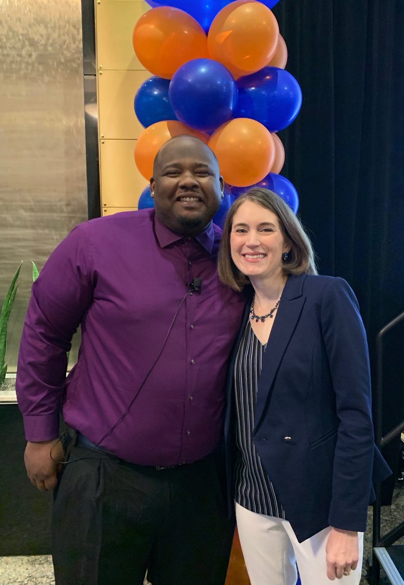 PpromiseMC's tweet photo. D.J. Batiste got a standing ovation after kicking off the Readiness Summit! His story was so inspiring! He is pictured here with our Executive Director
@robynlightcap. There were 700 people attending this event and we are so excited! #ReadinessSummit
@LtoED @StriveTogether https://t.co/NUfYRJAgN6