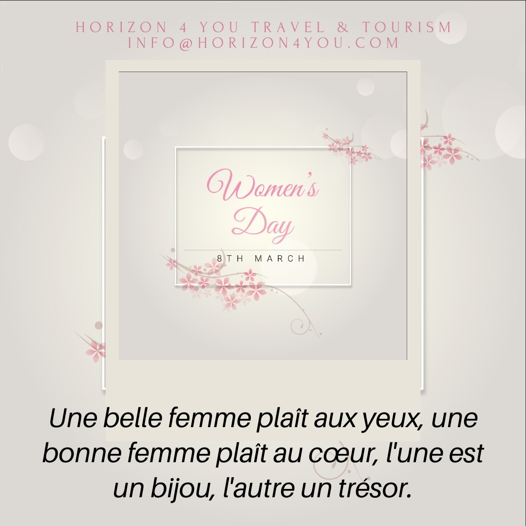 Chère Femme. Pour ce 8 mars 2020 je vous souhaite une bonne fête, beaucoup de réussite et encore plus de réussites à toutes les femmes du monde, avec un grand respect.
