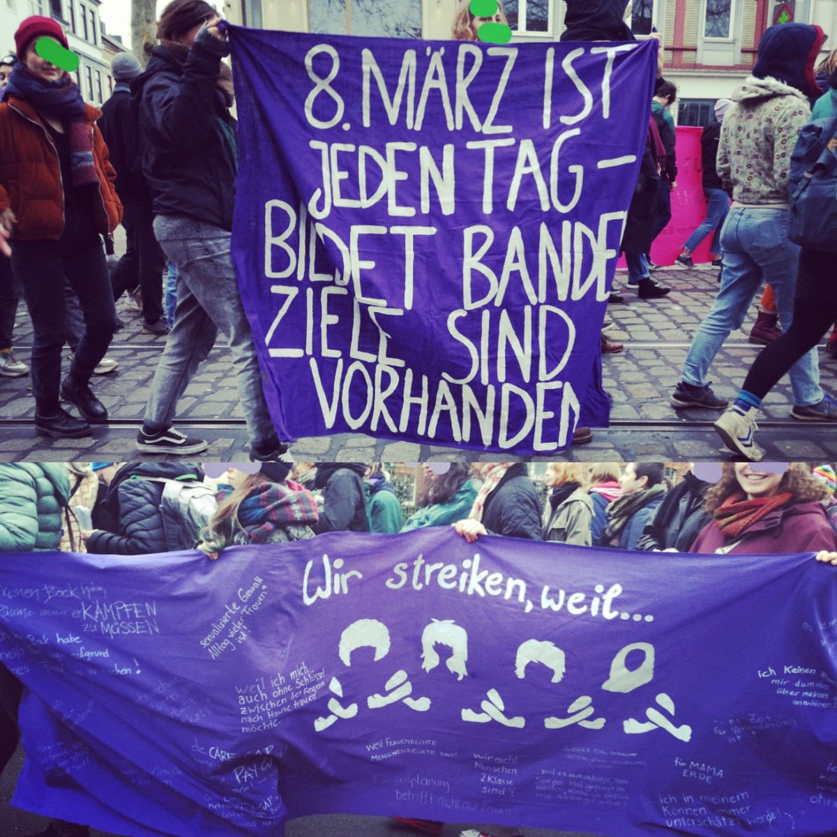 EndeGelaendeHB's tweet photo. Smash the patriarchy, the rasism and the capitalism!
✊🌈💜
Feminismus🤝Klimagerechtigkeit!
#8März #Bremen #Feminismus #Frauenkampftag #Femizid #Sexismus #Queerfeminismus #FLTI #genderequality #Klimagerechtigkeit #Patriarchat #FridaysForFuture #EndeGelaende #Gleichberechtigung https://t.co/fIwkv95syD