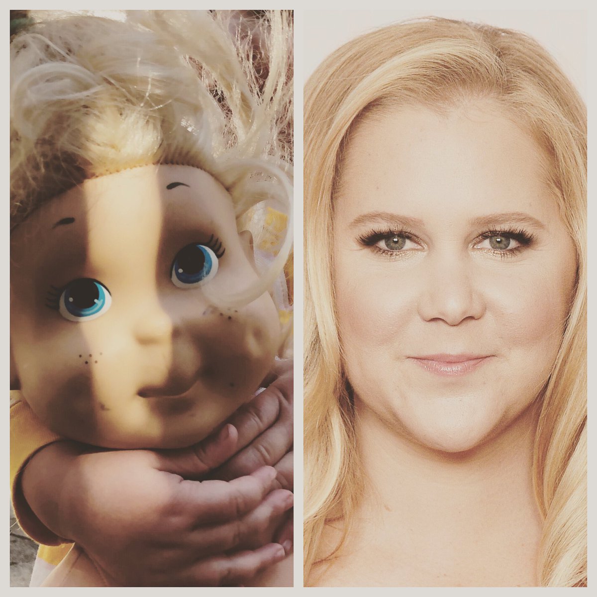 jennyleestern's tweet photo. When you realize your vintage Kid Sister doll is really @amyschumer and it’s the best. #childhood #icon https://t.co/rvEsMwMnoI