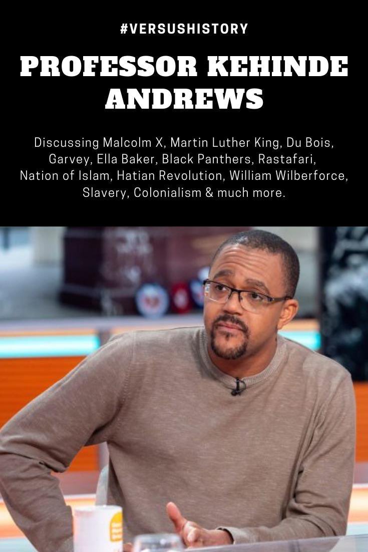 VersusHistory's tweet photo. The first Professor of Black Studies @kehinde_andrews. Discussing a wide range of issues, head on! Available from Spotify, iTunes, Stitcher & the rest. https://t.co/B0mDSo1cyI https://t.co/pEur16trzW