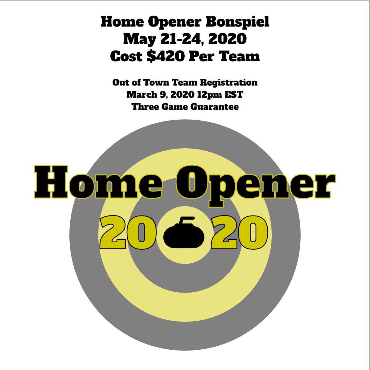 PghCurlingClub's tweet image. It's finally here!  Monday, March 9, 2020, at 12 pm EST registration will open for out of town teams. 

join.us.com/curlpgh/events…

#curling #pittsburgh #pghcurling #bonspiel