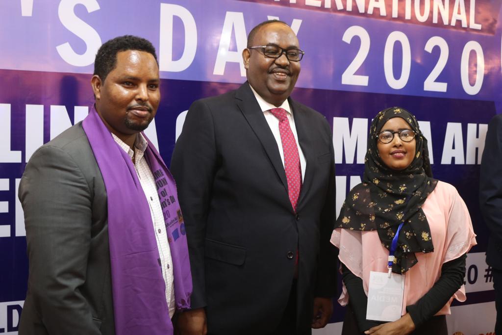 yeso_org's tweet photo. YESO Executive Director @MustafeAbdulla4 with President @SaidAbdullahiDe Commemoration of international women's day 2020 taking place Garowe puntland -Somalia

#HIILDUMAR
#IWD2020
#Each4Equal
#PLWomenInPolitcs https://t.co/K3KLhGzI1J