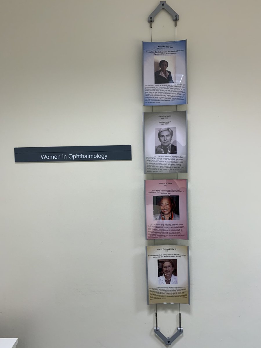 Visionary Women. 
#HappyWomensDay2020 to all the amazing women who have contributed, are contributing and will contribute so remarkably to the field of Ophthalmology. 

📸Snapshot of some notable women within a permanent fixture in our ‘Marcelle Jay’ room at the Institute