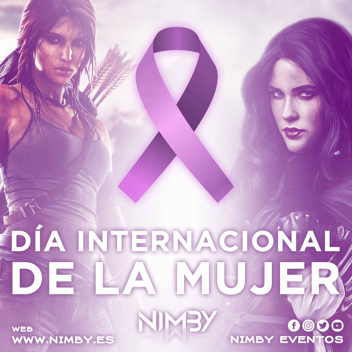 ‍♀‍ Hoy es el #DiaDeLaMujer y nos queremos sumar a la reivindicación de los derechos de la mujer y la igualdad real.

♀  En #NimbyEventos apostamos por la participación y presencia de las mujeres en la cultura del desarrollo de los videojuegos.
