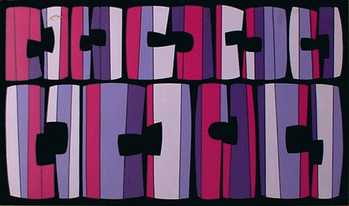 María Freire (Uruguay.1917-2015)Pintora, escultora y crítica de arte. Desarrolló un trabajo abstracto a partir del 46 y bajo la influencia de las máscaras africanas y precolombinas. Sus pinturas recuerdan, en esa época una estructura hecha de trozos de piezas étnicas.