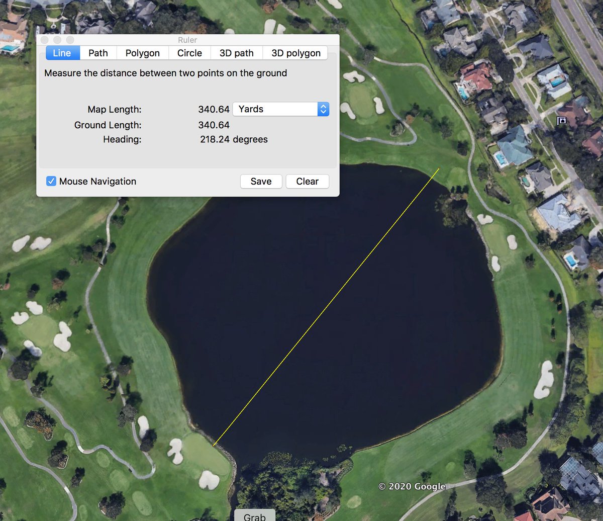 NoLayingUp's tweet photo. The first image is the line and approximate distance that Rory actually took. If he hits the same shot at the green it would have landed on it! https://t.co/1EQkwlpItP