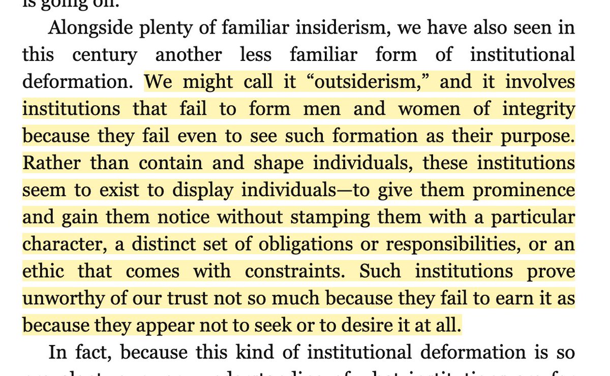 Don't trust insiders who constantly proclaim to be outsiders.