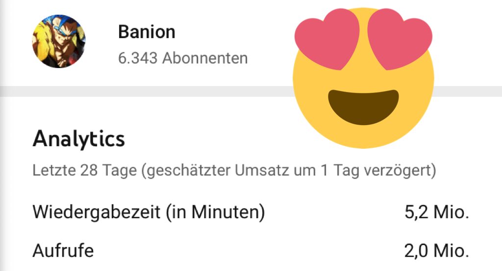 banion_'s tweet photo. Danke für die 2 Mio Klicks in den letzen 28 Tagen 😍😍🙌🏼
https://t.co/GDz6GVYWxk
#StreamAcademy
#YouTube
#Banion https://t.co/CGoVQuRgZr