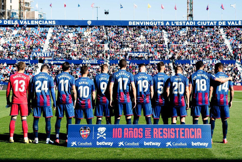 futbolinvisiBet's tweet image. 👏🏻 Precioso gesto del @LevanteUD con los dorsales de sus COMPAÑERAS.