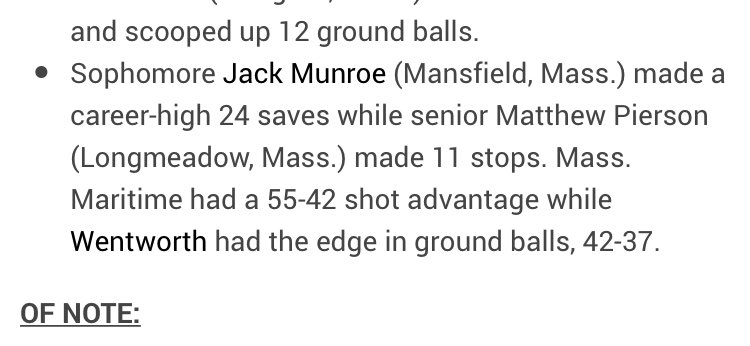 128lax's tweet photo. Huge game for Jack!! Congrats! https://t.co/zxjeSh7boz
