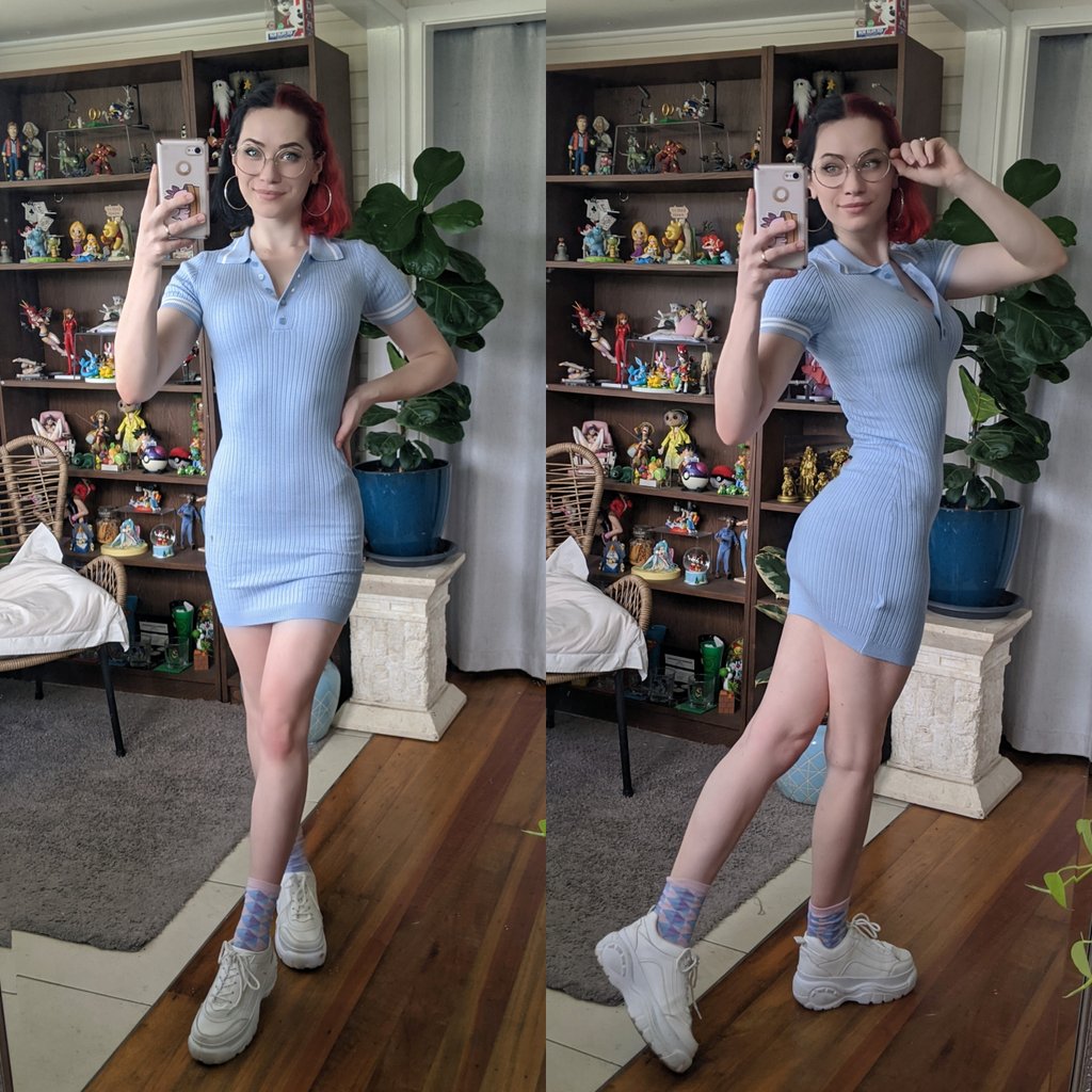 Nichameleon's tweet photo. I got gifted the cutest dress from @TabootieCosplay 😍💕 She has a pink one! I think we should do a duo shoot 🙊🙌🏻♥️ https://t.co/Qhh9CwxDl3
