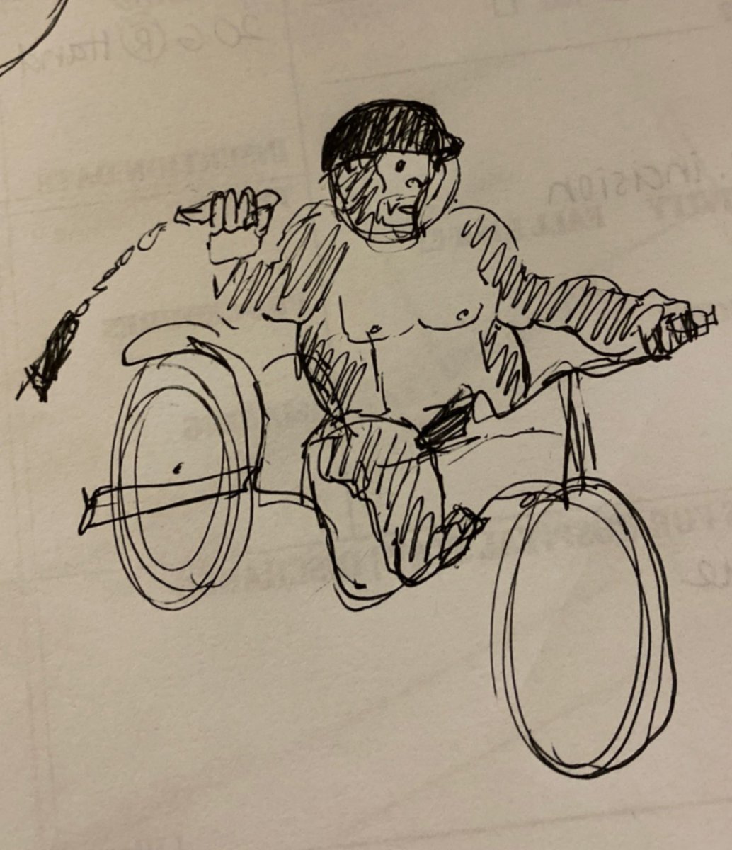 Not to mention her other creations, like nunchucks gorilla on a motorcycle 