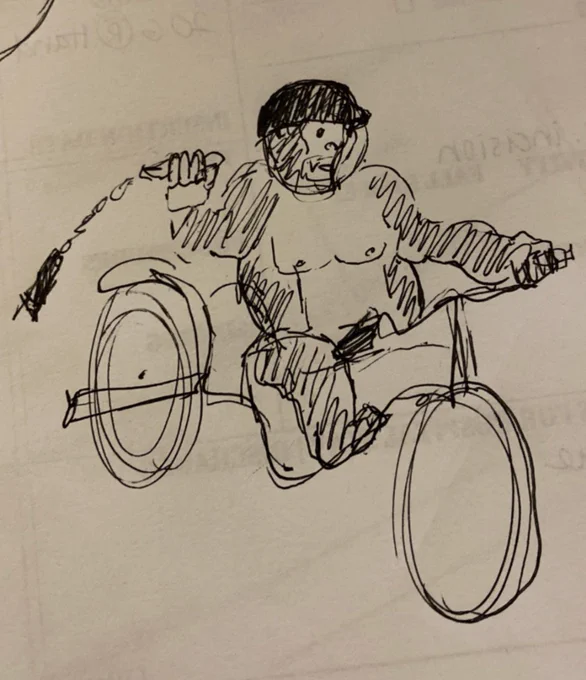 Not to mention her other creations, like nunchucks gorilla on a motorcycle 