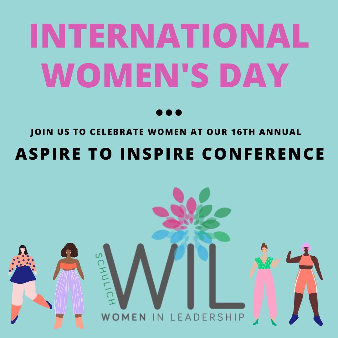 Happy International Women's Day!  

WIL’s 16th Annual Inspire to Aspire Case Competition and Conference is on March 19-20th.  

WIL members and/or Case Competition Participants - $40
Non-members - $50

Buy your tickets: ita-conference.cheddarup.com
Case Comp: tiny.cc/casecompsignup
