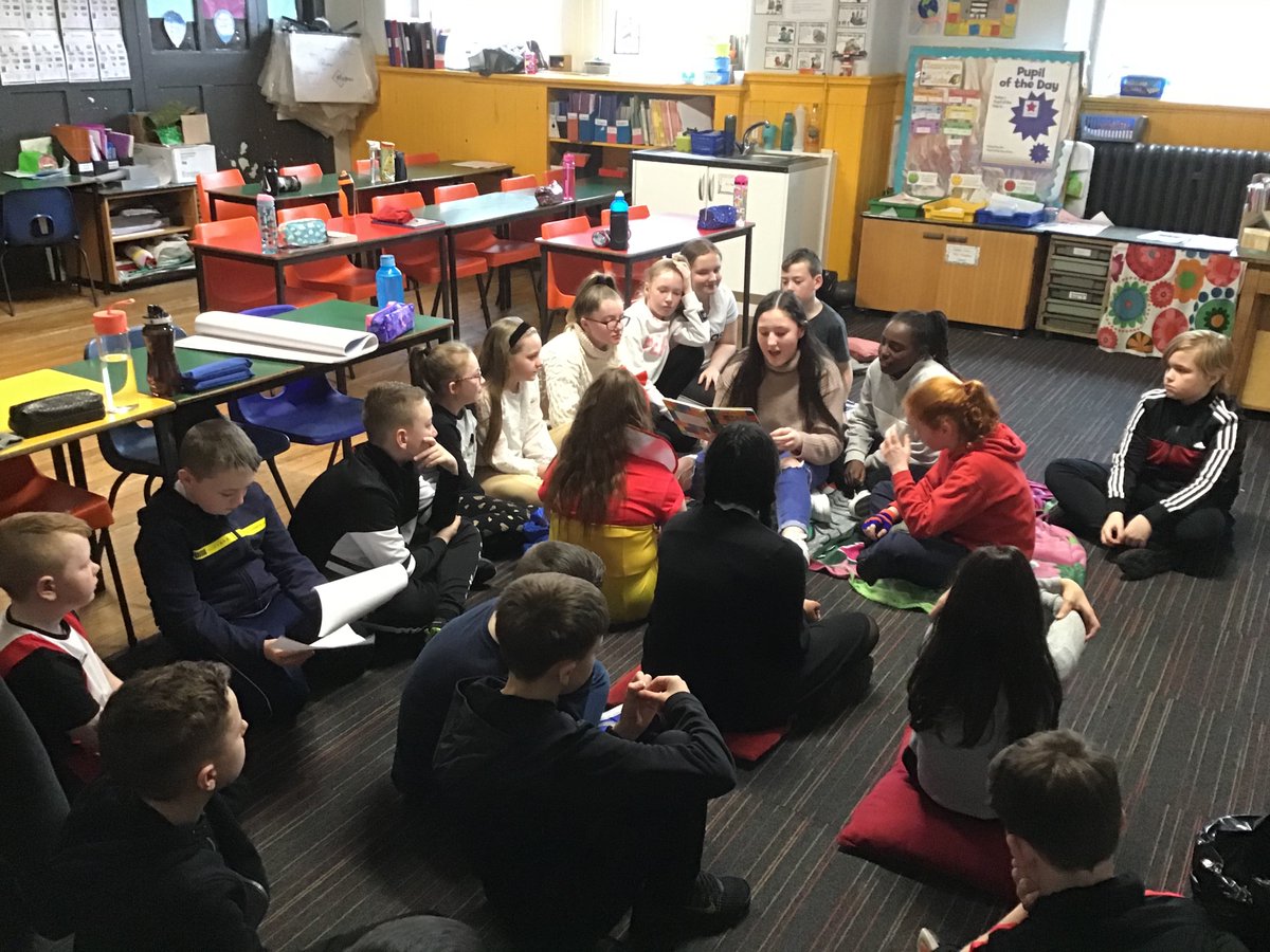 CraigtonPrimary's tweet photo. Celebrating literacy week with child led big story time. #literacyweek #bigstorytime #inclusionforall #craigton https://t.co/V5tNV1MoKu