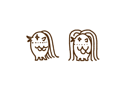 ちまちま、アマビエの線をまとめようと試行してた落書きだけど、、なんか、こういうことだった気がしてきたよ?(4枚目) 