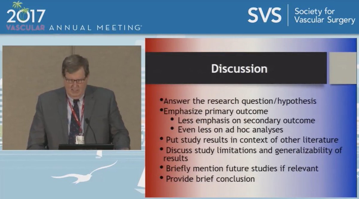 DVervoort94's tweet photo. "How to Write a Paper and Have it Accepted in the @JVascSurg or @EJVES_ESVS" - many pearls of wisdom in this @VascularSVS #VAM2017 talk.
Watch the full video here: https://t.co/8hlQeNK01b https://t.co/k9fpZPUPdp