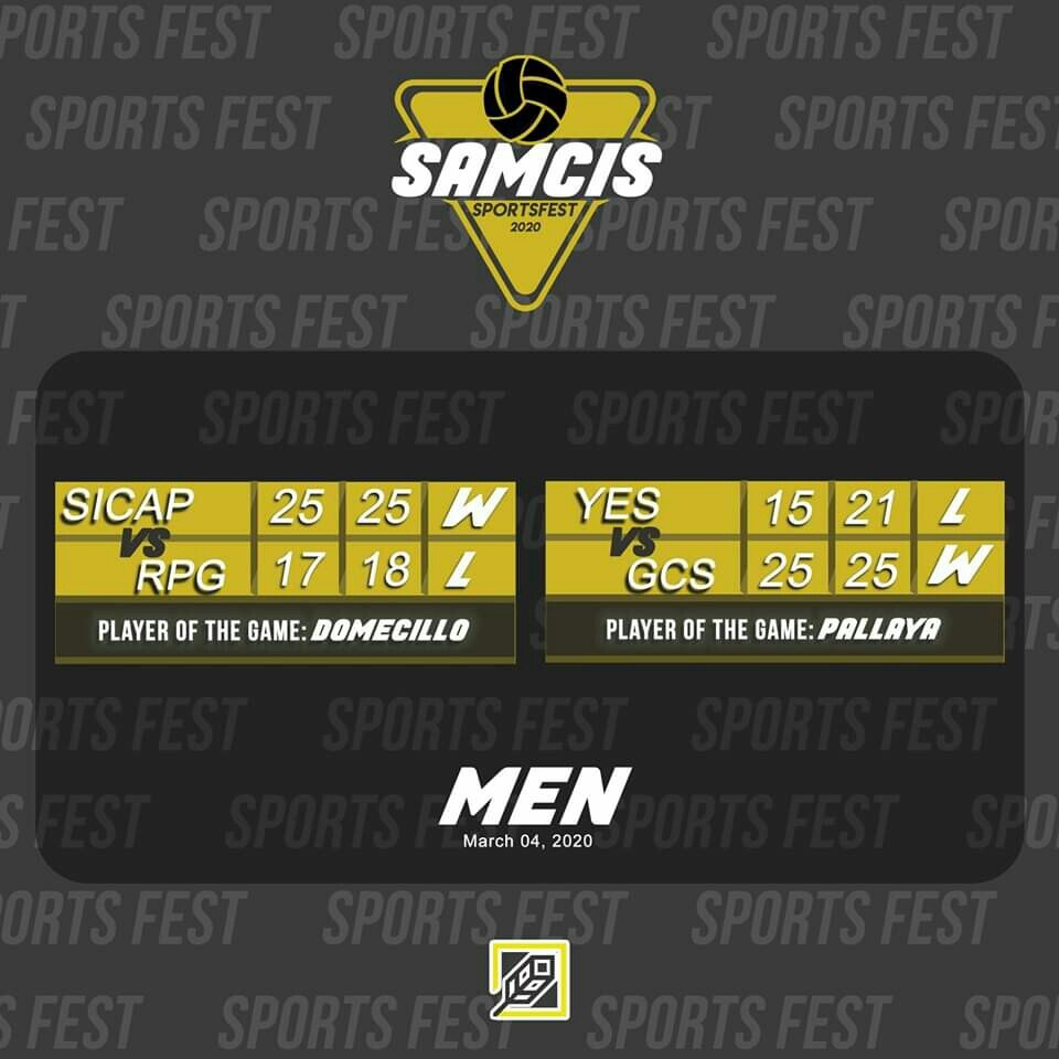 schemaslu's tweet photo. : SCHEMA Sports

Sports Fest 2020 Game Updates

EVENT: VOLLEYBALL (MEN)
DATE: March 04, 2020

#SAMCISSportsFest2020
#schemaSPORTS https://t.co/AkbQbxQTi6