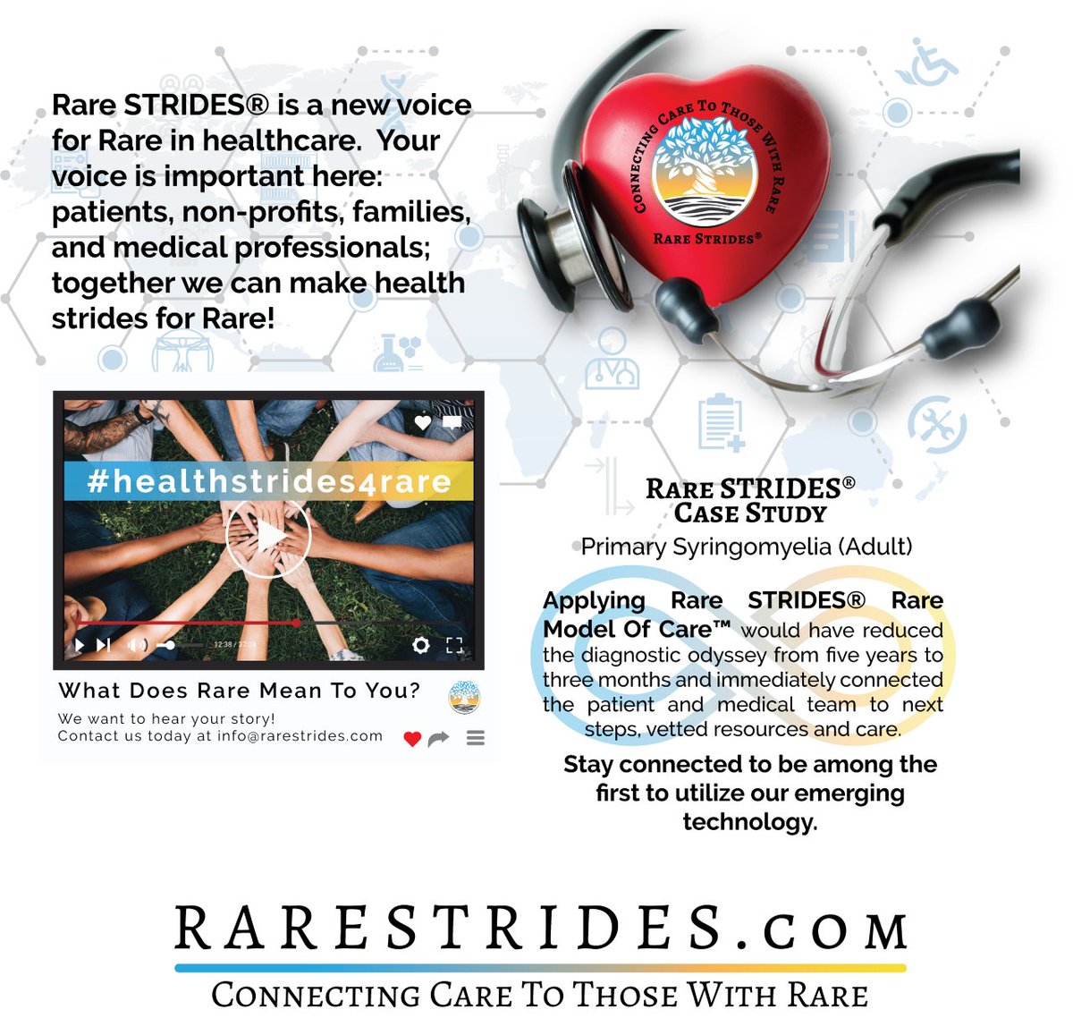 RareStrides's tweet photo. Rare STRIDES® mission is to empower patients and health teams with innovative tools to successfully navigate rare diseases; and to connect streamlined healthcare to the rare community one step at a time.  #Healthstrides4rare #rarediseases #healthcare #patientsafety https://t.co/YBDFixuQcC