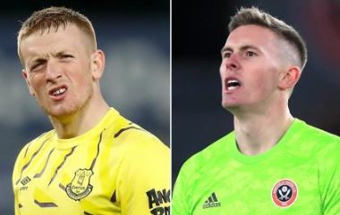 BBCMOTD's tweet photo. Jordan Pickford or Dean Henderson for England No. 1? The debate rages on. #bbcfootball https://t.co/9nx8LnE1me